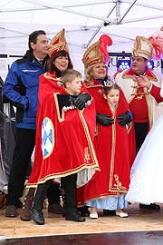 Frostgeschützt: das Kinderprinzepaar